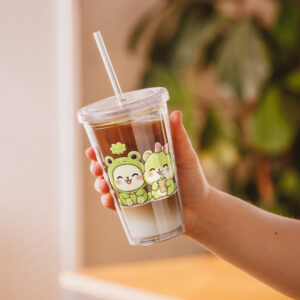Gobelet en plastique transparent
